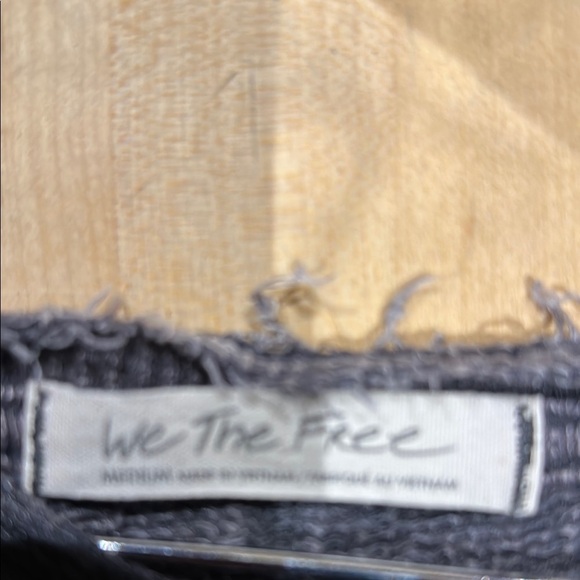 We The Free Gray Boxy Crop Top with Dolman Sleeves - Picture 4 of 4